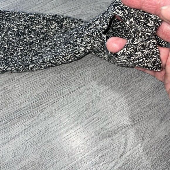 Lululemon Women’s 6? Post Practice Gray Black Cardigan Sweater Gray Knit Comfort - Picture 11 of 13